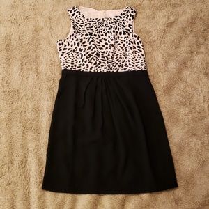 SALE Loft petite black and tan dress NWT